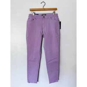 NWT size 6R CHAPS ankle regular length slimming fit pants purple lavender NEW